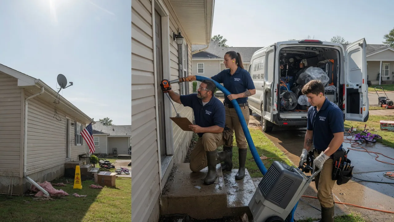 Ceiling Water Damage Restoration in Sailor Springs, IL near me